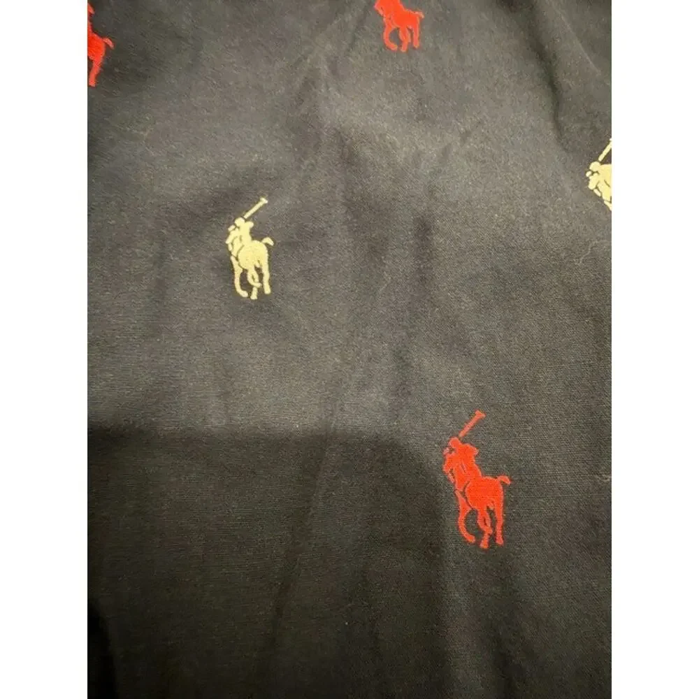 Polo Ralph Lauren Sleepwear Pajama Pants Mens Large Pony All Over Print Lounge
